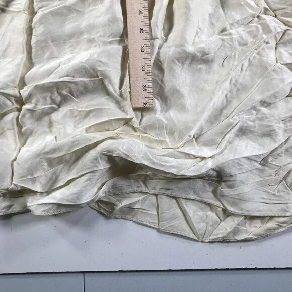 Vintage Sonia Rykiel Lingerie Nightgown Womens Large Cream Colored Lace Peplum - Picture 10 of 10